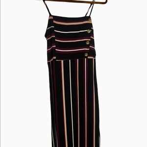 Xhilaration MIDI Dress with Stripes, Buttons and Pockets!